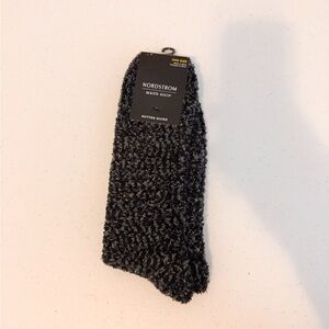 Nordstrom Men's Shop Textured Gray Butter Socks